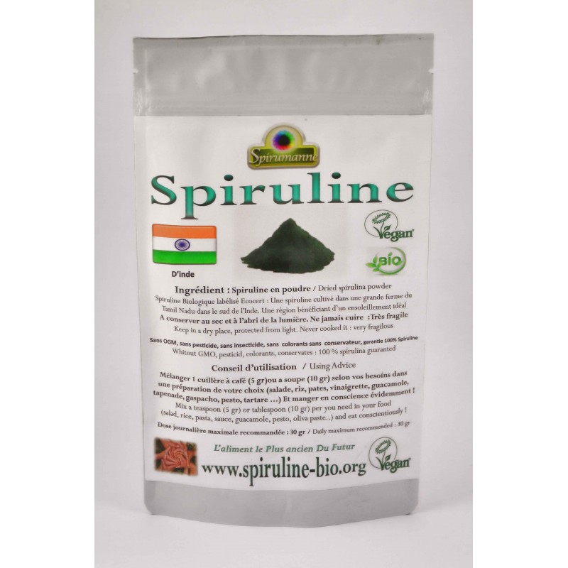 Spiruline Bio Poudre 500 gr